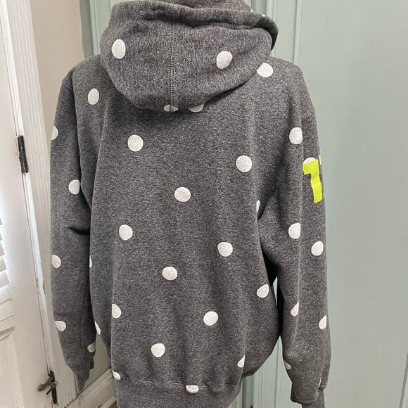 TrukFit Hooded Full Zip Jacket Sweatshirt Polka Dot Lil Wayne Streetwear Large - Picture 2 of 5